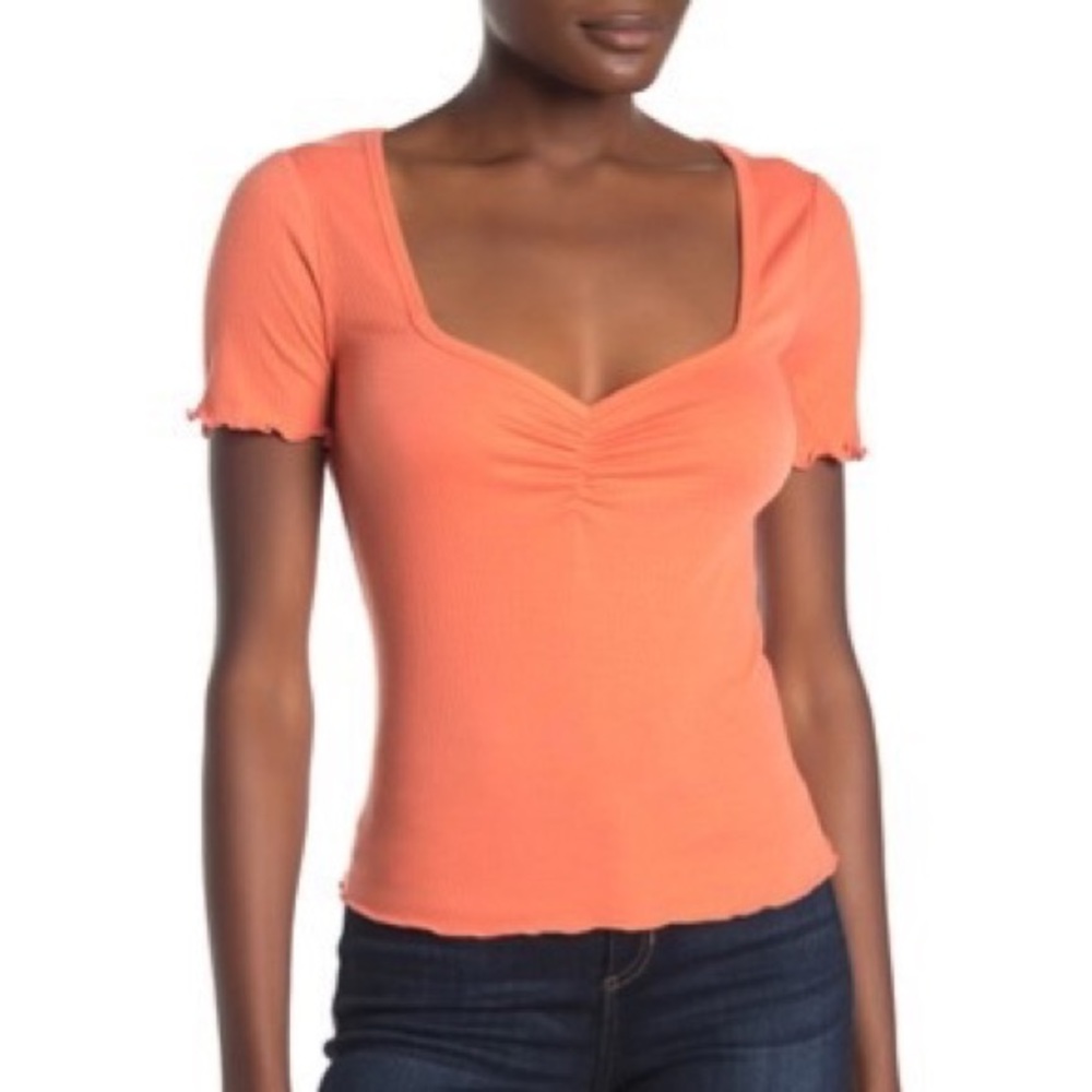 BNWT! ABOUND Coral Salmon Top